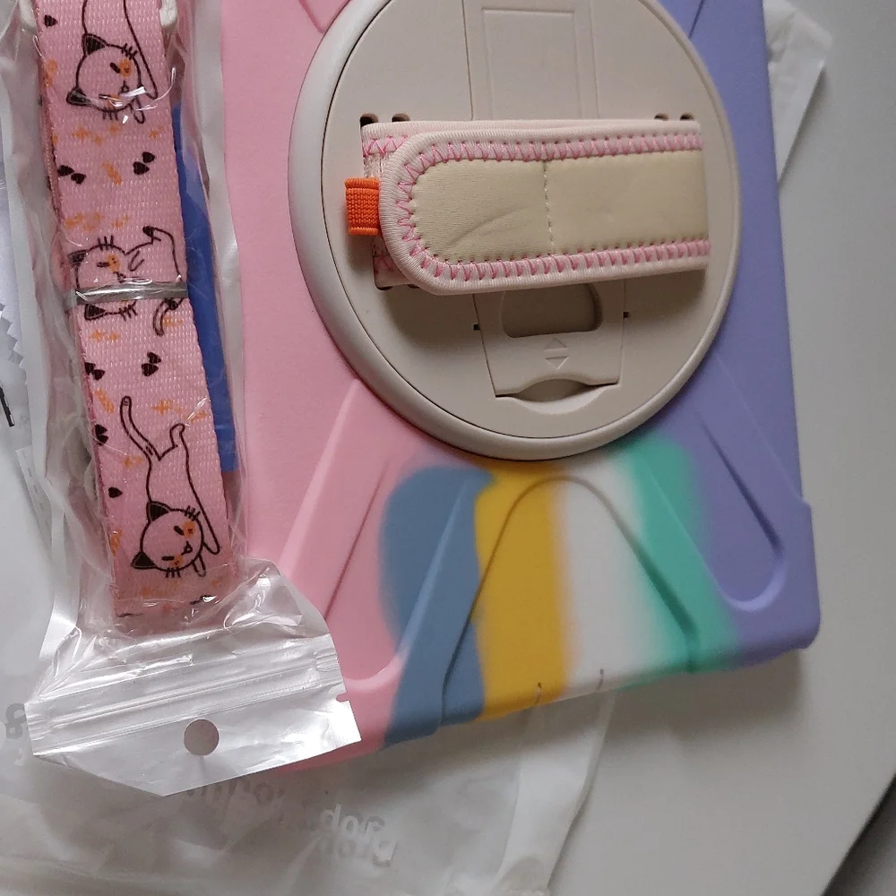 Samsung Galaxy Tab A8 Lite Pink Rainbow Case 10.5